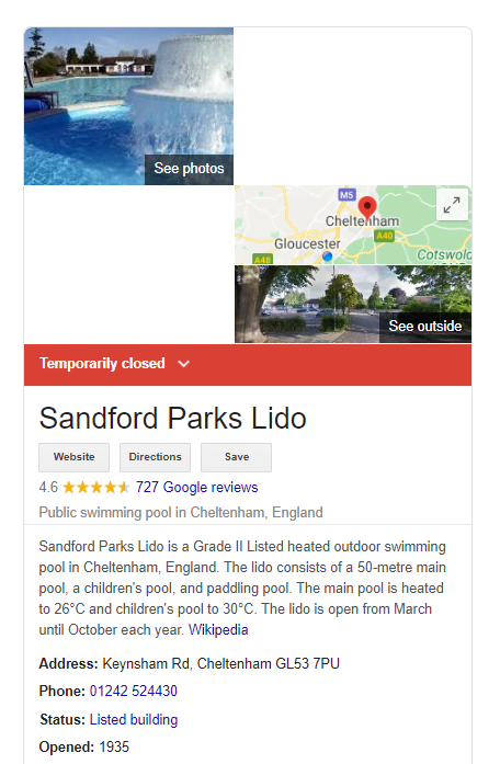 lido closed gmb listing