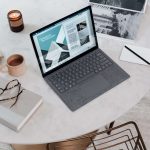 laptop on desk