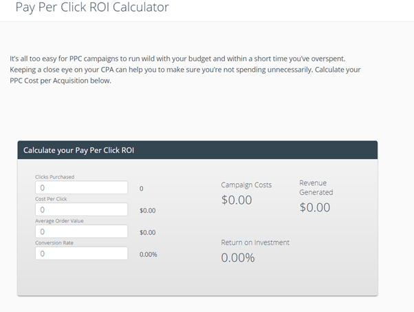 PPC ROI Calculator