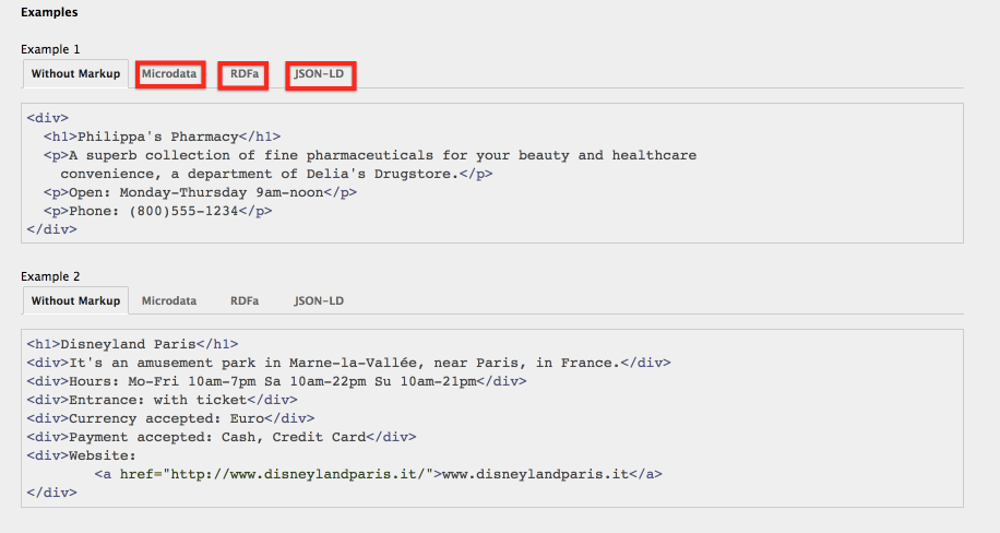 schema structured data types