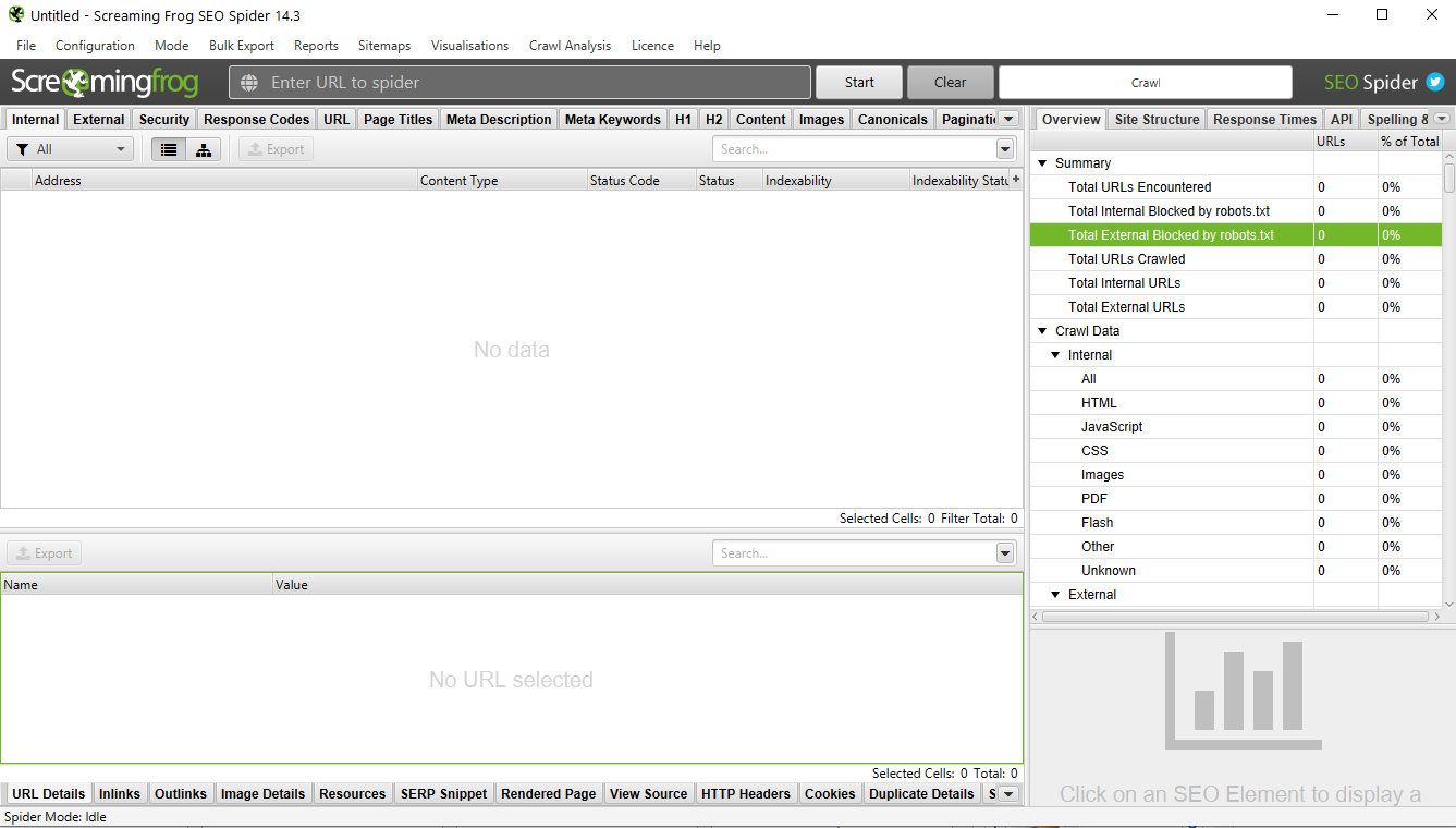 screaming frog audit