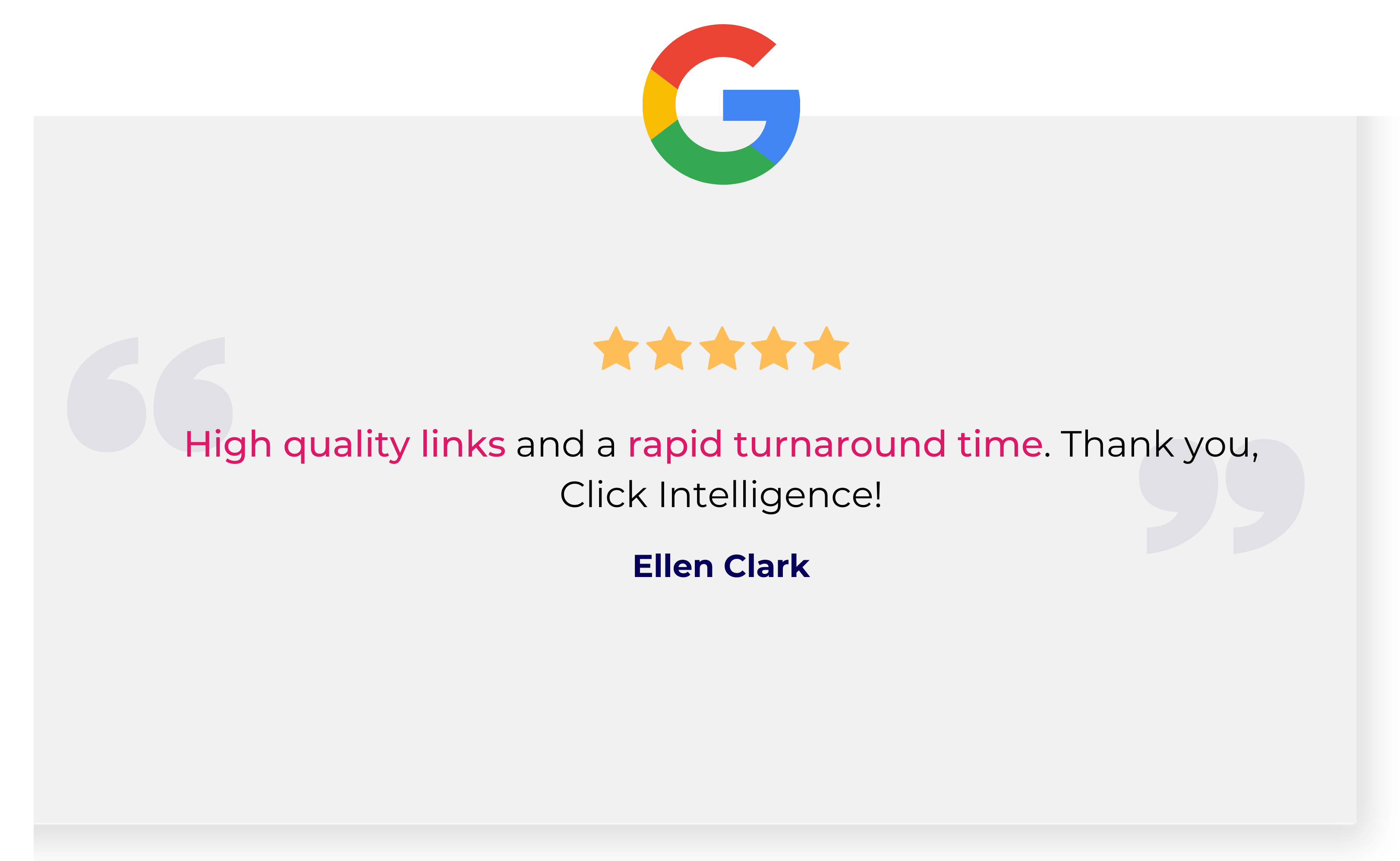 Google review - Click Intelligence