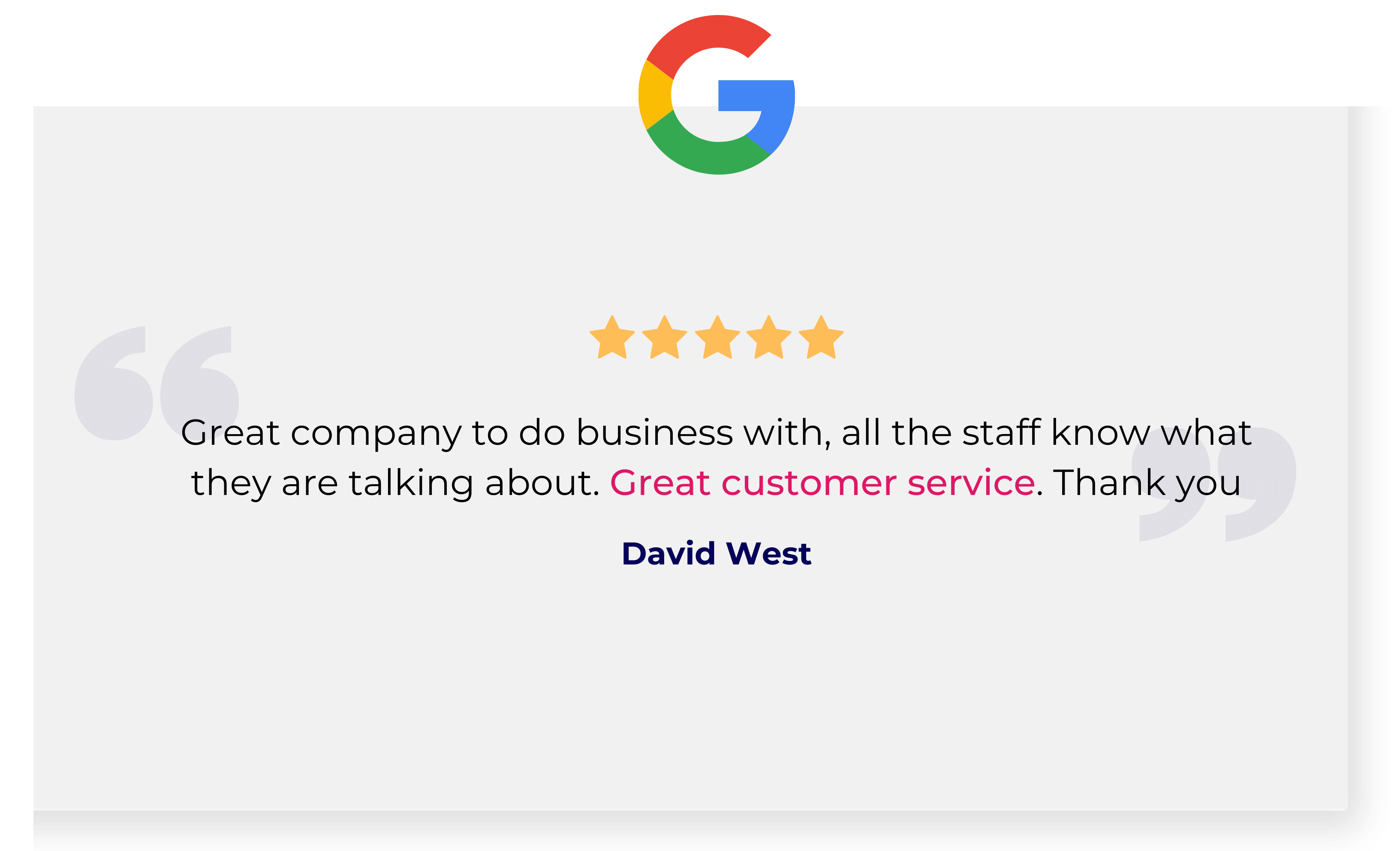 Google review - Click Intelligence