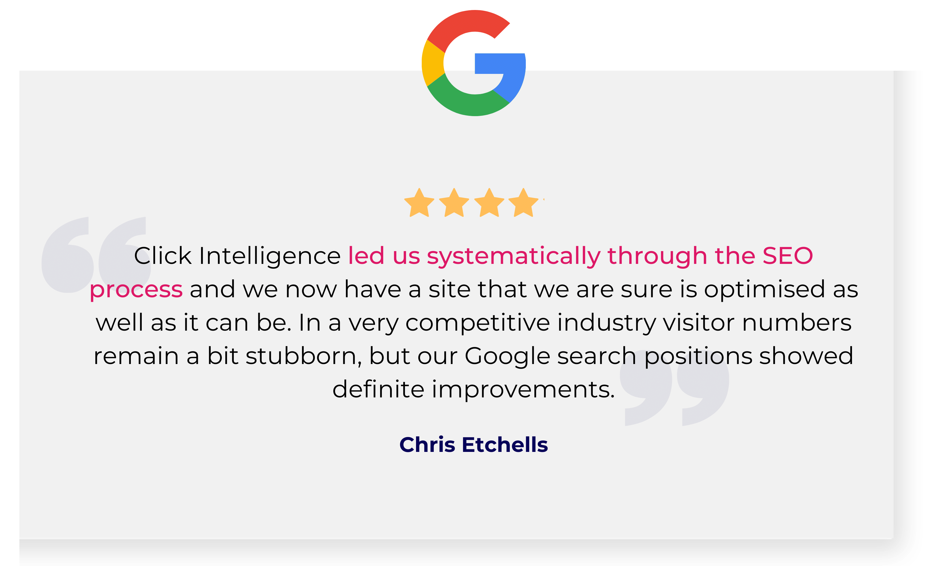 Google review - Click Intelligence