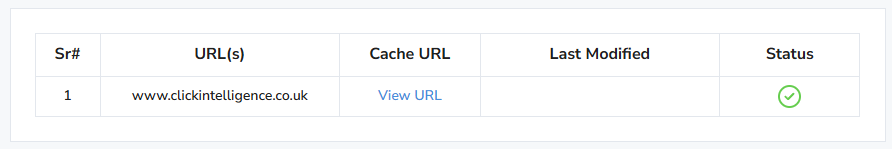 click website cache