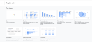 Screenshot of Google Analytics 4 Templates