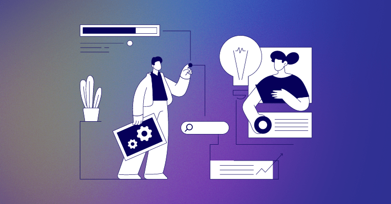 Two individuals monitoring analytics