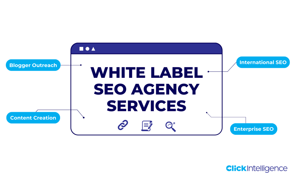 White Label SEO Agency Services graphic illustration