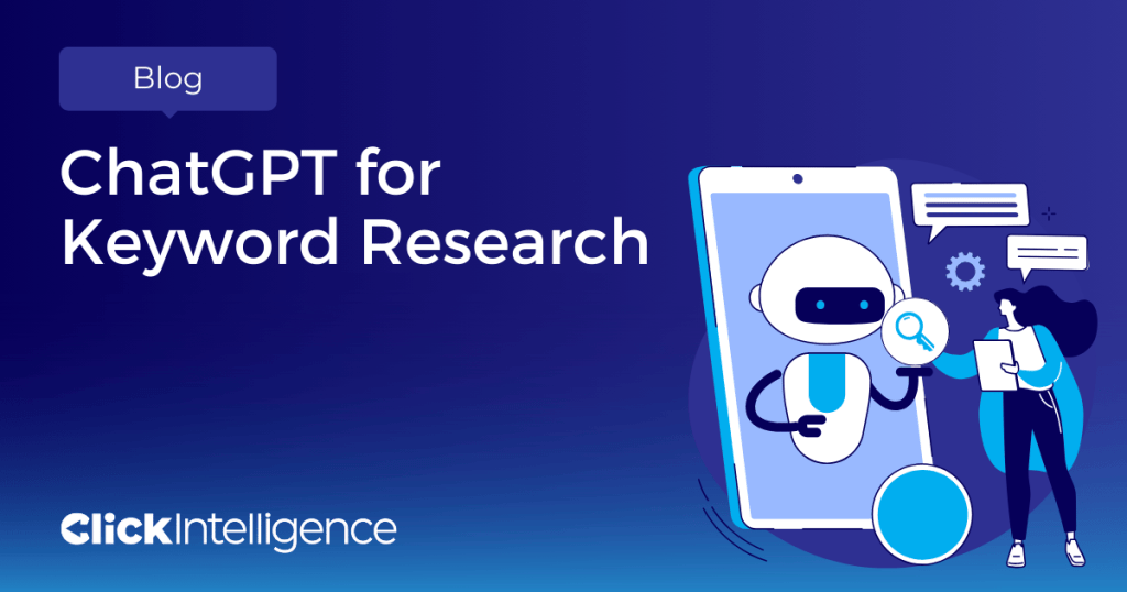 ChatGPT for keyword research social cover image.