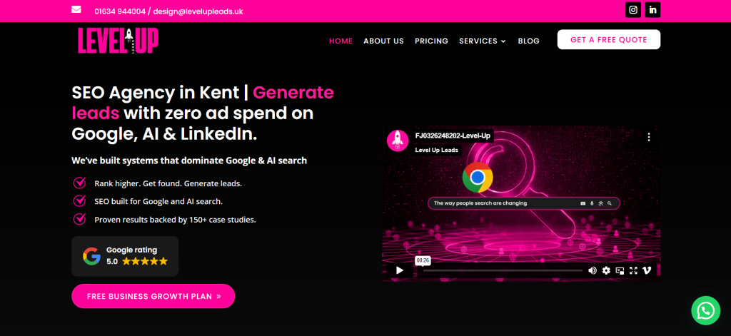 Level Up Website